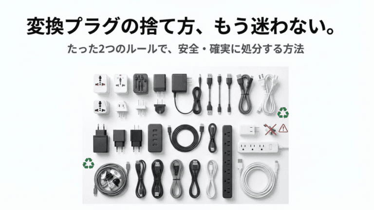 変換プラグの捨て方完全ガイド!不燃ゴミと回収方法を徹底解説